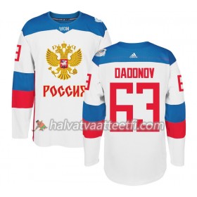 Venäjä Pelipaita Evgenii Dadonov 63 Jääkiekon maailmancupin 2016 Valkoinen Premier Paita